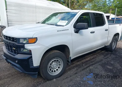 2021 Chevrolet Silverado 1500 4Wd Short Bed Wt z USA, uszkodzony, nr VIN 1GCUYAEF1MZ383851